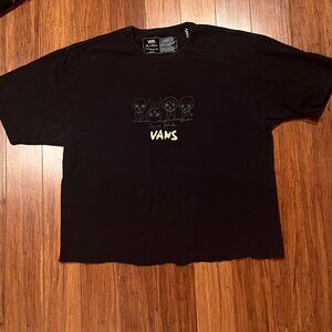 Vans x Daniel Johnston Respect Graphic T-Shirt Black Size L Off The Wall Te